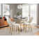 Beres Round Glass Top Metal Base Dining Table