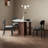 Light luxury simple round dining table