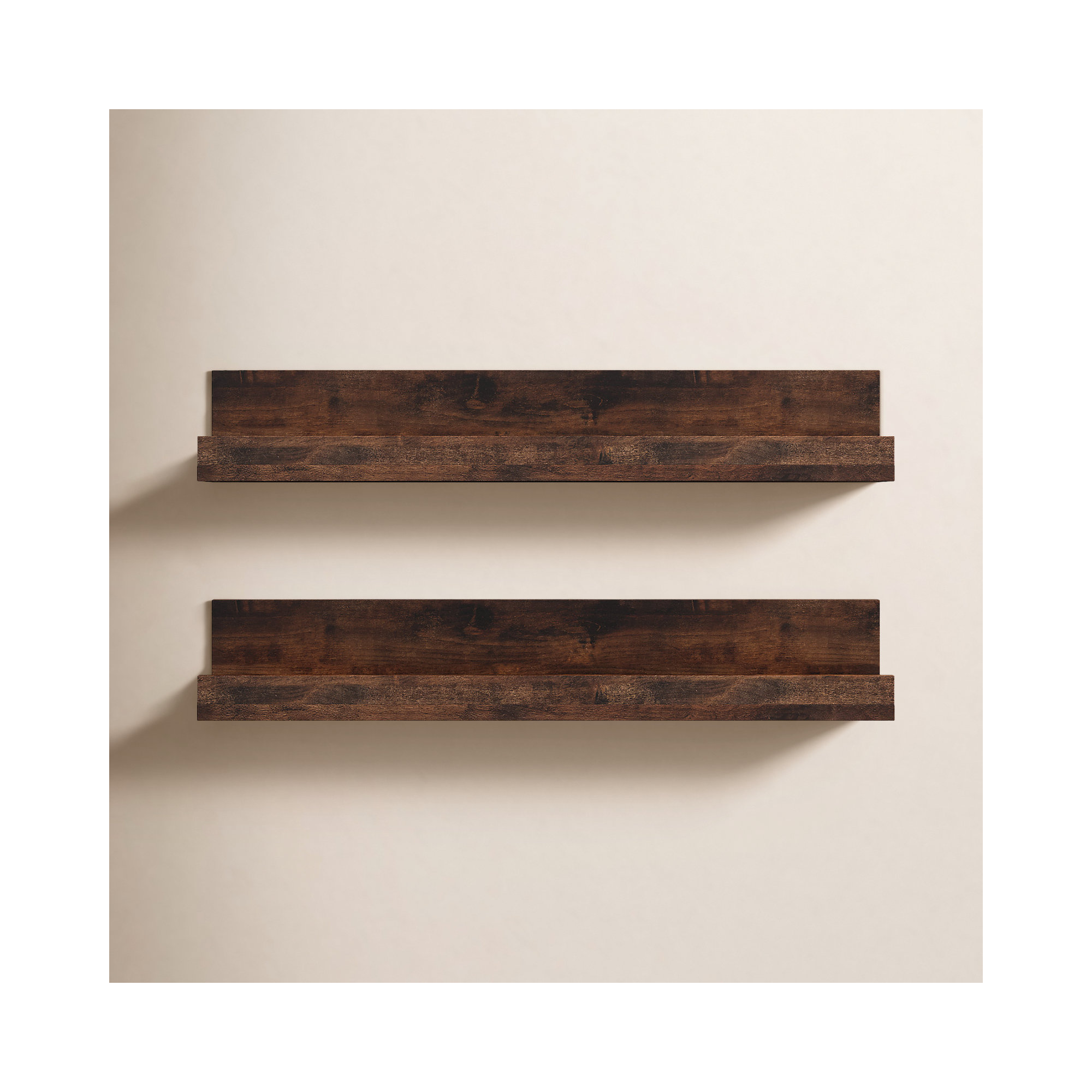 Dominique Alder Solid Wood Floating Shelf