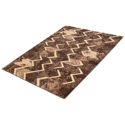 Tapis brun foncé Tangier 5 pi 3 po x 7 pi 5 po
