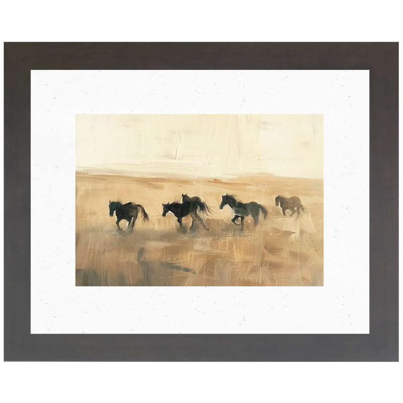 Signe d'art cheval de l'Ouest, Marron foncé