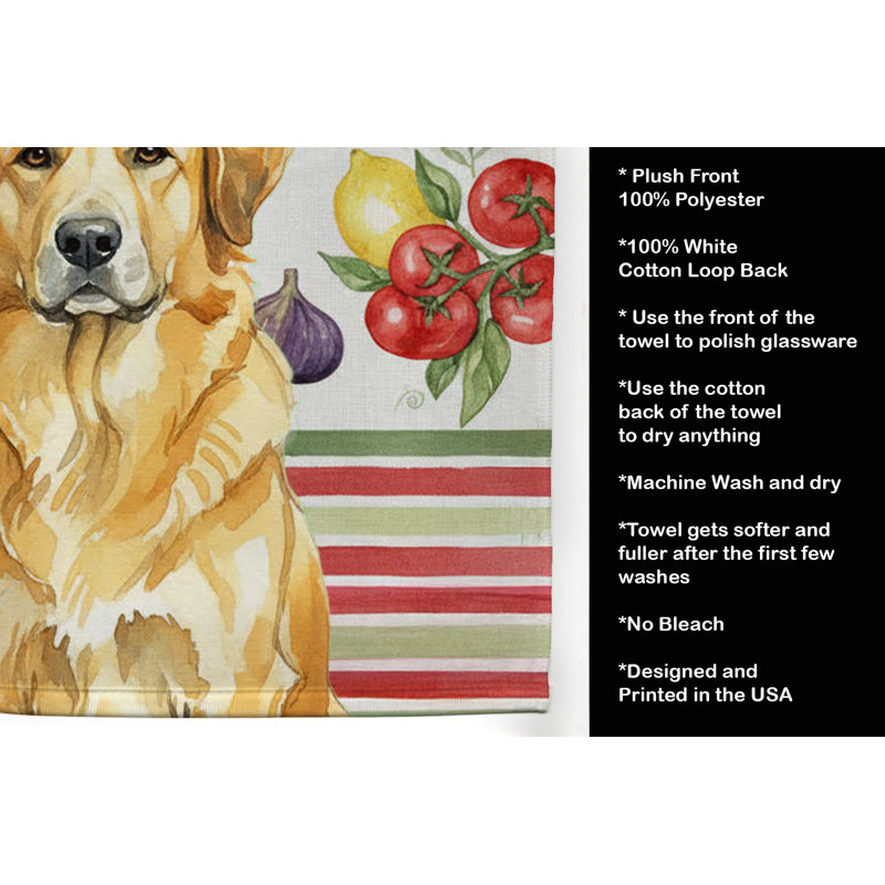 Serviette de cuisine lion Lionberger, Lion jaune Leonberger