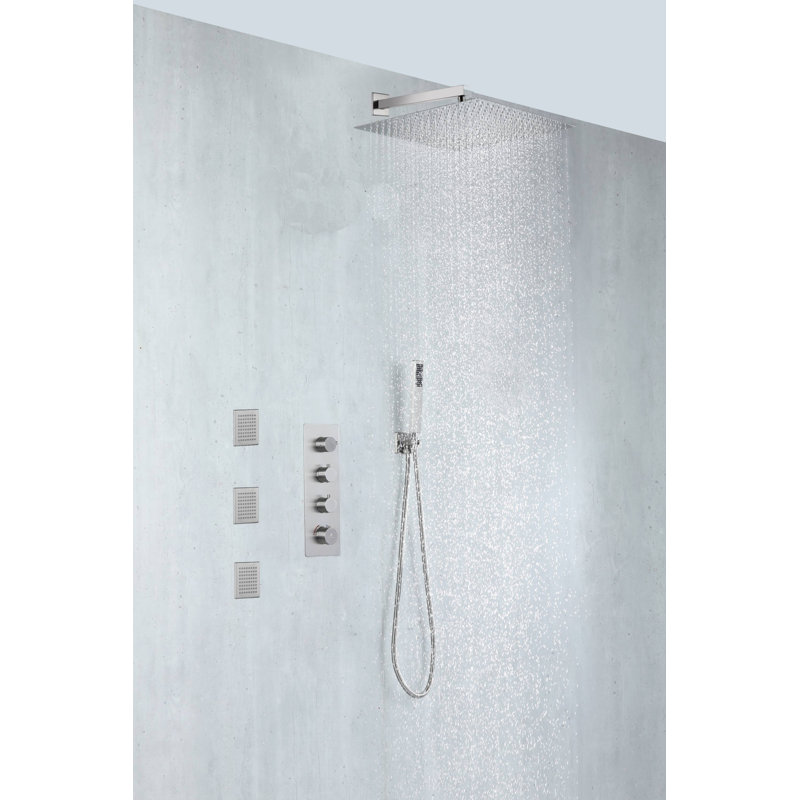 All-In-One Kit with Rough in-Valve, Brushed Nickel