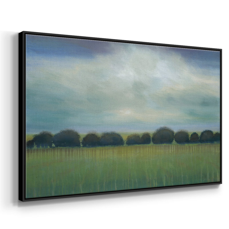 Greener Pastures-Reproduction encadrée de qualité supérieure, Cadre noir, H 41 po x l 27 po x P 2 po