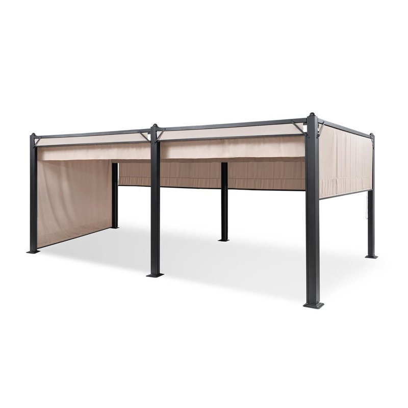600 cm x 300 cm Pavillon Pantheon Cortina aus Aluminium, Beige