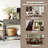 Farmhouse Entryway Table With 3 Drawers, Bottom Shelf & Iron Handles-914174749