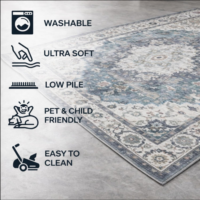 Markwart Grey Rug , Rectangle 200 x 290 cm