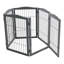 Lakendra Free Standing Pet Gate With Door-1719865270-1719865264