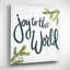 «Joy to the World» par Sara Baker, art mural en verre acrylique-1330092321