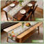 Chemin de table de printemps 13 x 72 pouces, décoration florale de printemps pour table, fête, maison - vase floral