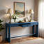 Console rétro avec tiroir, poignée ronde et pieds réglables-61329437