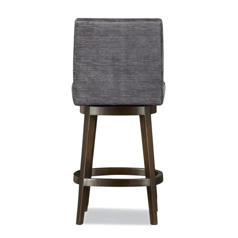Upholstered Stool with Solid Wood Frame, 61680-76
