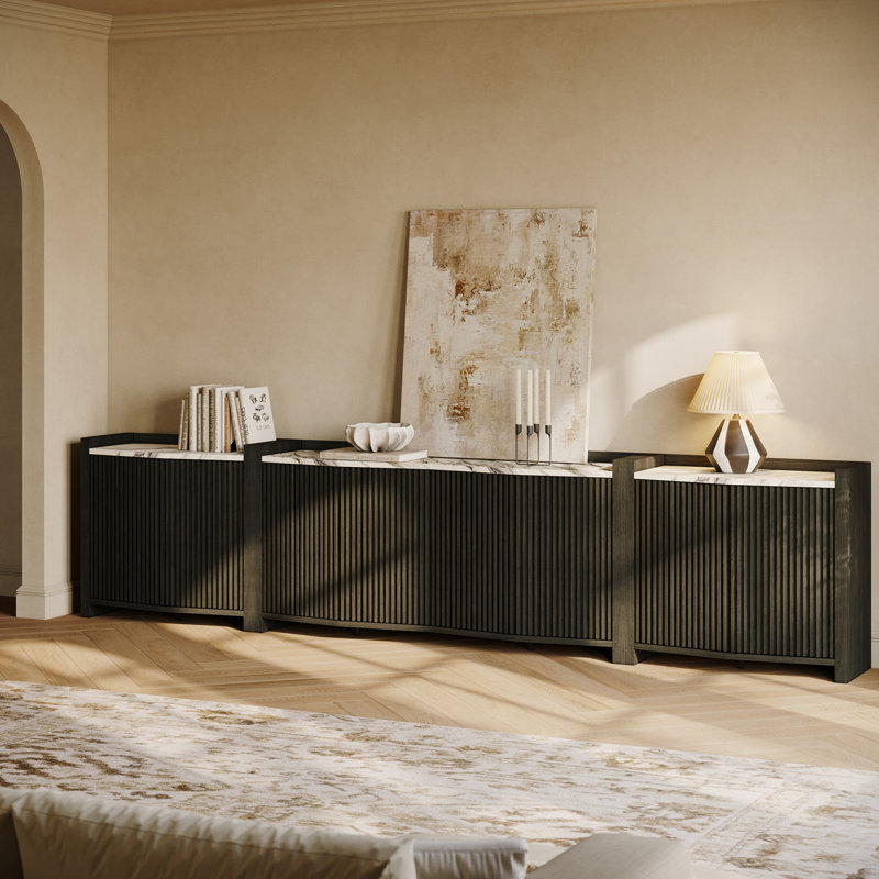 Sangster 3-Piece TV Stand Set - Ebony