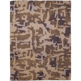 Modern One-of-a-Kind Rectangle 5'7" X 7'1" Hand Knotted Area Rug