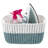 Simplify Polypropylene Decorative Basket-174095574-158651539-241674161