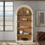 Vitrines en bois massif beige et Burlywood