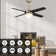 48'' Amrah 4 Blades LED Smart Standard Ceiling Fan with Wall Control and Light Kit Included