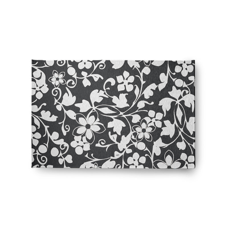 Ingunn Chenille Floral Indoor Rug, Rectangle 2' x 3'