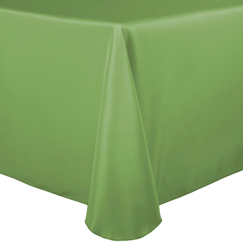 Solid Color Round Tablecloth, 120" x 72", 5, Sage