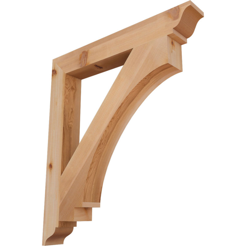 Support impérial traditionnel, H 34 po x l 3,5 po x P 30 po, Cèdre rouge de l'Ouest (lisse)