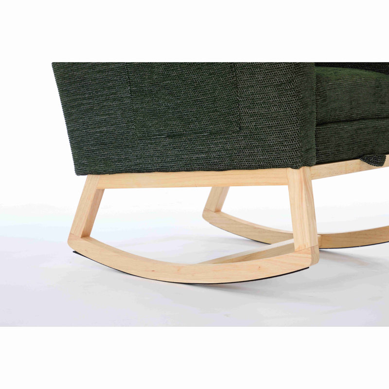 Chaise berçante Modern, Vert foncé