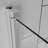 Frameless Bi-fold Swing Shower Door with Tempered Glass and Reversible Installation
