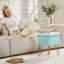 Tabouret de coiffeuse moderne avec 4 pieds en métal et rangement, repose-pieds multi-usage pour chambre de maquillage-782386890