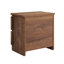 Ensemble de chambre à coucher 3 pièces avec lit plateforme tapissier et 2 tables de chevet Dorsen-129746584-129746585