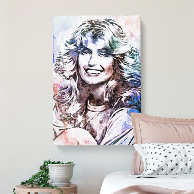 Farrah Fawcett - Wrapped Canvas Painting