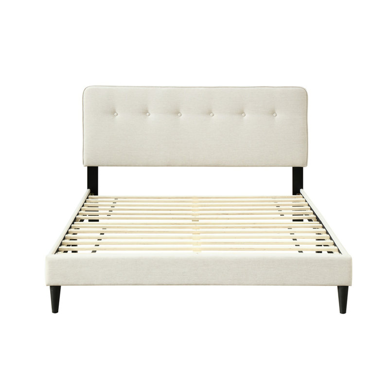 Off - White , Upholstered Bed In A Box, , Headboard Charging,
