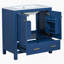 Meuble-lavabo de salle de bain avec lavabo simple, lavabo sous comptoir, armoire de rangement pour salle de bain, fermeture en douceur-396907847