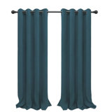 Swissvale Polyester Blackout Curtain Pair