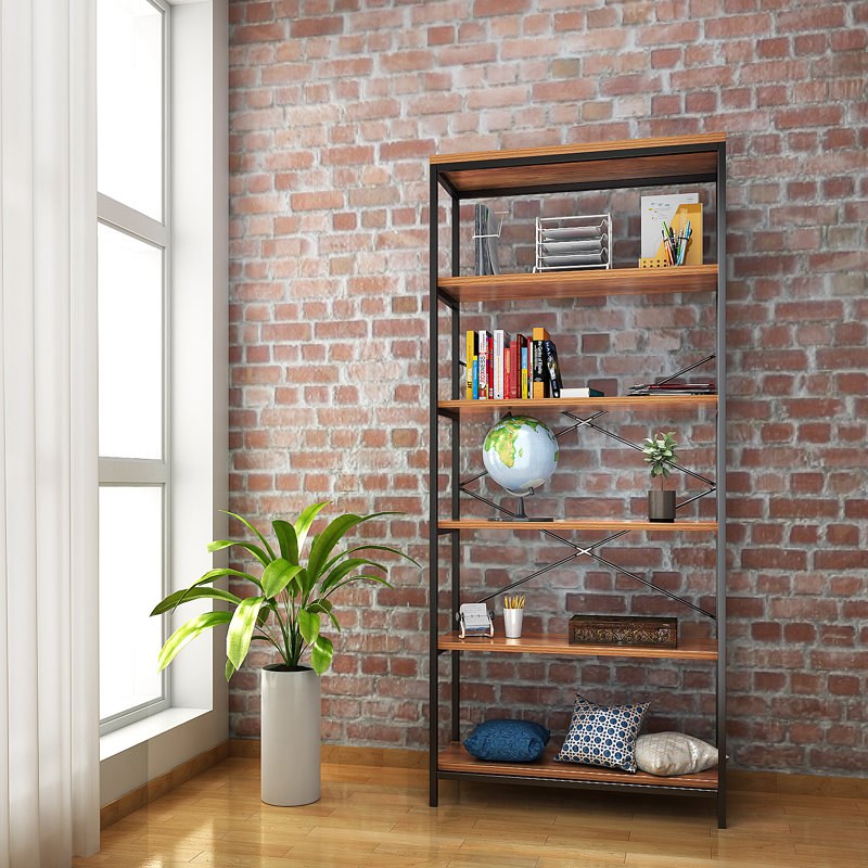 Bibliothèque standard en fer H 70,9 po x l 31,6 po Aidann