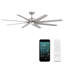 Ventilateur de plafond intelligent à 8 pales de 70 po Roboto XL pour l'intérieur et l'extérieur avec 3000 lumières DEL et télécommande-82983068