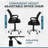 Ersela Ergonomic Office Chair, Height Adjustable Desk Chair, Mesh Home Office Chair, Office Chair with Armrest-1294830106