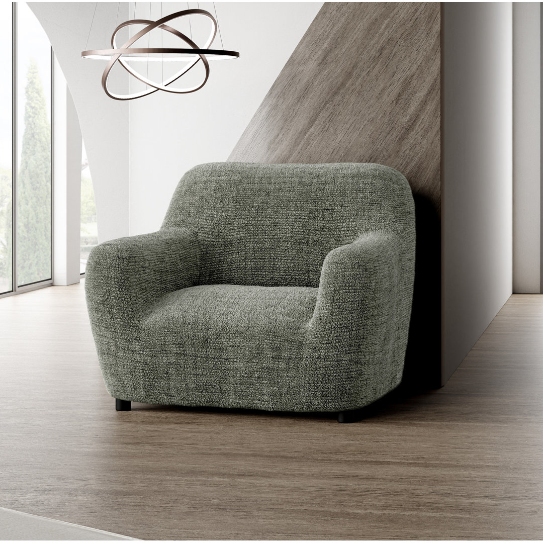 Stretchy Slipcover for Armchair - Durable & Stylish - Microfibra Printed Collection PAULATO by GA.I.CO.