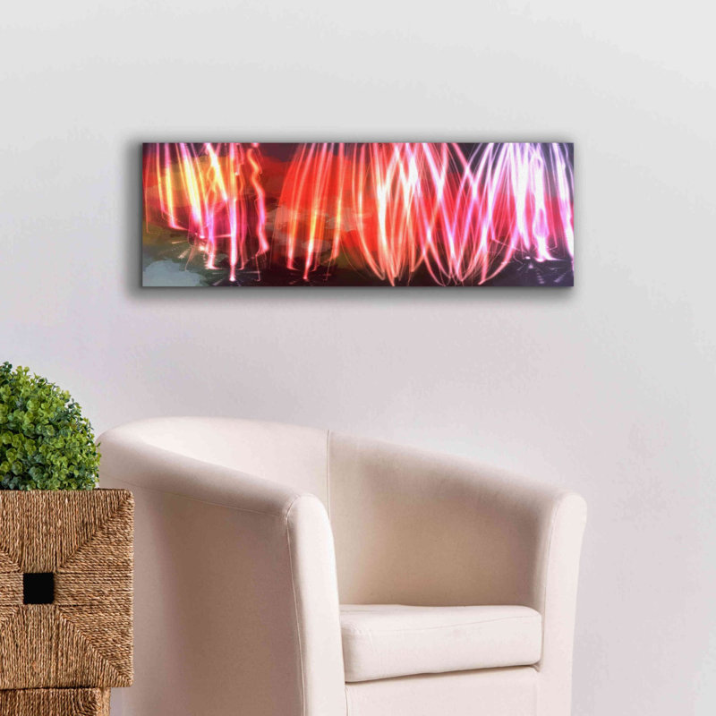 Ivy Bronx «Glow Lines 1» par Irena Orlov, estampe numérique sur toile, 36 x 12 po, H 12 po x l 36 po