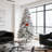 8ft Artificial Flocked Christmas Tree