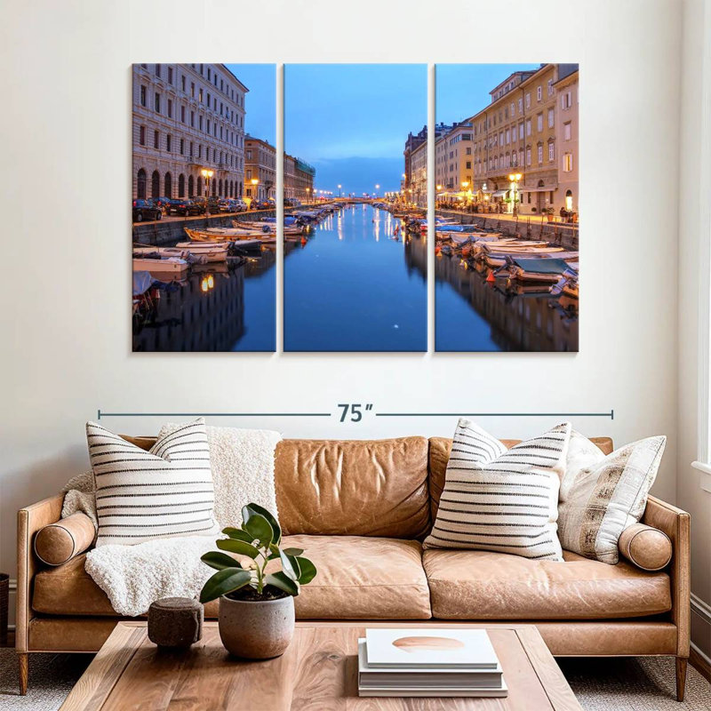 Sebbie Trieste, canal de l'Italie, H 42 po x l 65 po