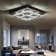Zaina Square Large-size Glamourous Crystal LED Flush Mount