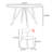 Simple solid wood round dining table sets-104071381