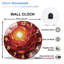 Horloge murale horloge murale en verre 12 po