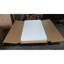 Table basse en forme de papillon avec surface en pierre frittée, tiroir à fermeture en douceur et structure en acier inoxydable pour le comptoir des maisons minimalistes, rangement intégré, salons contemporains
