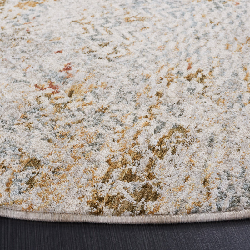 Tapis abstrait Laraway Performance, Rond 6 pi 7 po