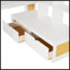 Lit mezzanine double avec bureau et tablettes