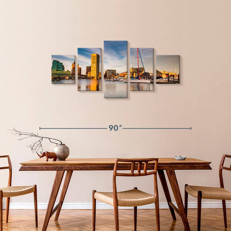 Baltimore, 34" H x 74" W