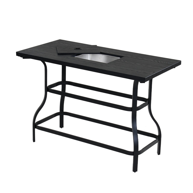 Table de bar rectangulaire E-Coating