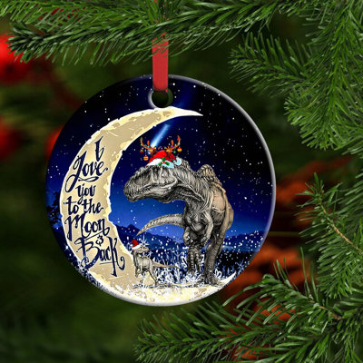 Ornement en forme de dinosaure lune des Fêtes