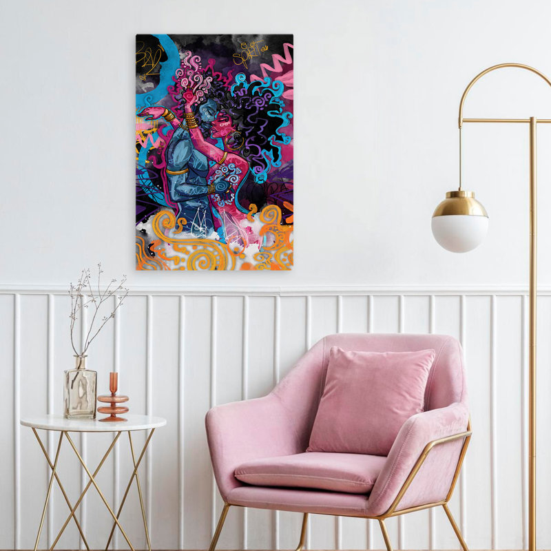 Paix - Art contemporain afro-américain, H 24 po x l 16 po