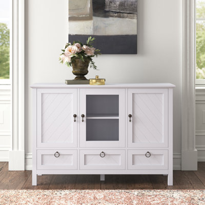 Cogbill 3 - Door Wood Console Table/Accent Cabinet by Dovecove